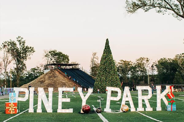 Piney Park Sign - Winter Festival